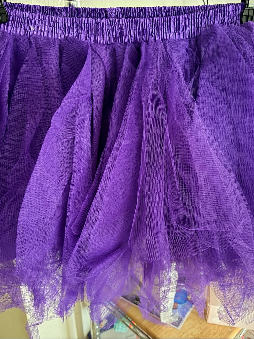 Purple Tulle Mini Skirt - Women